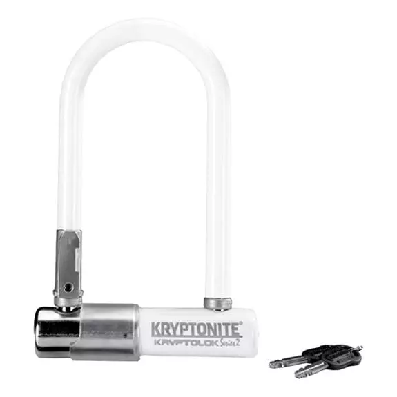 Lucchetto Kryptonite Kryptolok Series 2 Mini Bianco 1 Lucchetto Kryptonite Kryptolok Series 2 Mini Bianco