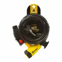 Cavo Spirale Antifurto Auvray City 150x8 Cm Nero