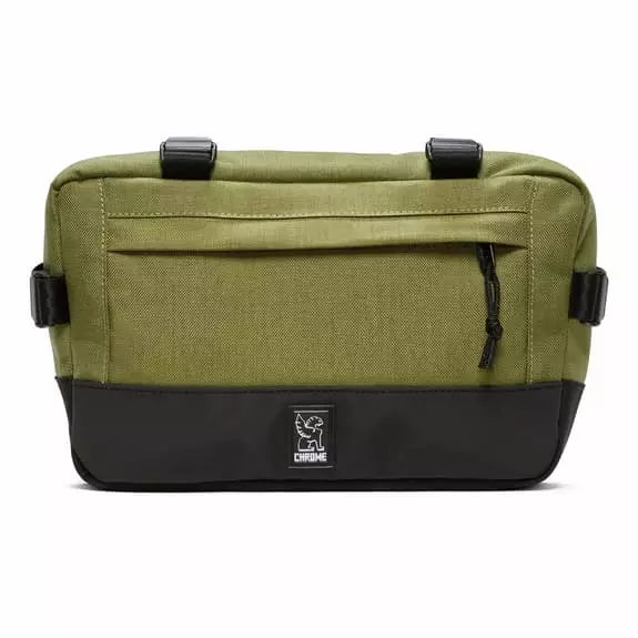 Borsa Da Telaio Chrome Doubletrack Medium Verde Nero 2 Borsa Da Telaio Chrome Doubletrack Medium Verde Nero - immagine 2