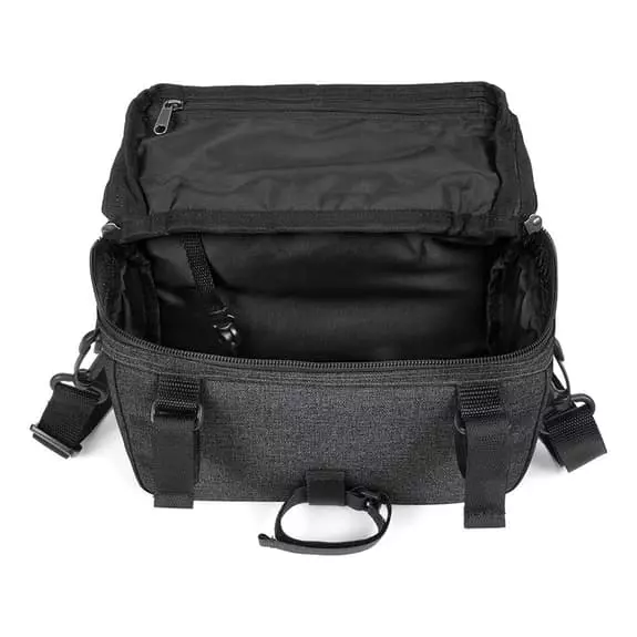 Borsa Da Manubrio Eastpak Aman Bike Nero Grigio-blu Riflettente 2 Borsa Da Manubrio Eastpak Aman Bike Nero Grigio-blu Riflettente - immagine 2