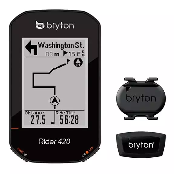 Bryton Rider 420T Con Sensore Di Frequenza E Sensore Cardiaco 1 Bryton Rider 420T Con Sensore Di Frequenza E Sensore Cardiaco