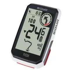 Ciclocomputer Sigma ROX 4.0 + Sensore Di Velocità E Cadenza Bianco -Vendite Elettronica Ciclismo sg 1063 100 2
