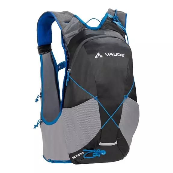 VAUDE Gilet Idrico Vaud Trail Sapcer 8L Nero Grigio Blu 1 VAUDE Gilet Idrico Vaud Trail Sapcer 8L Nero Grigio Blu